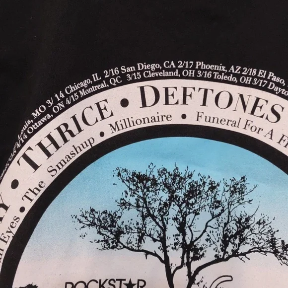 NEW NEVER USED TASTE OF CHAOS 2006 CONCERT TSHIRT SIZE M - Picture 5 of 10